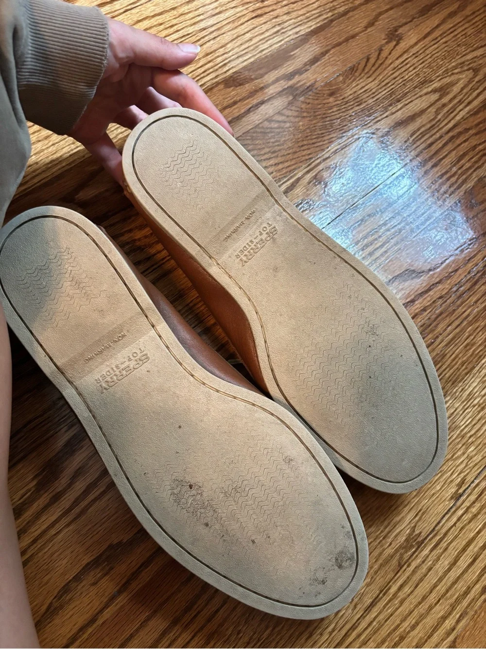Sperry Top-Sider Authentic Original Brown Leather Boat Shoes Men's 13
